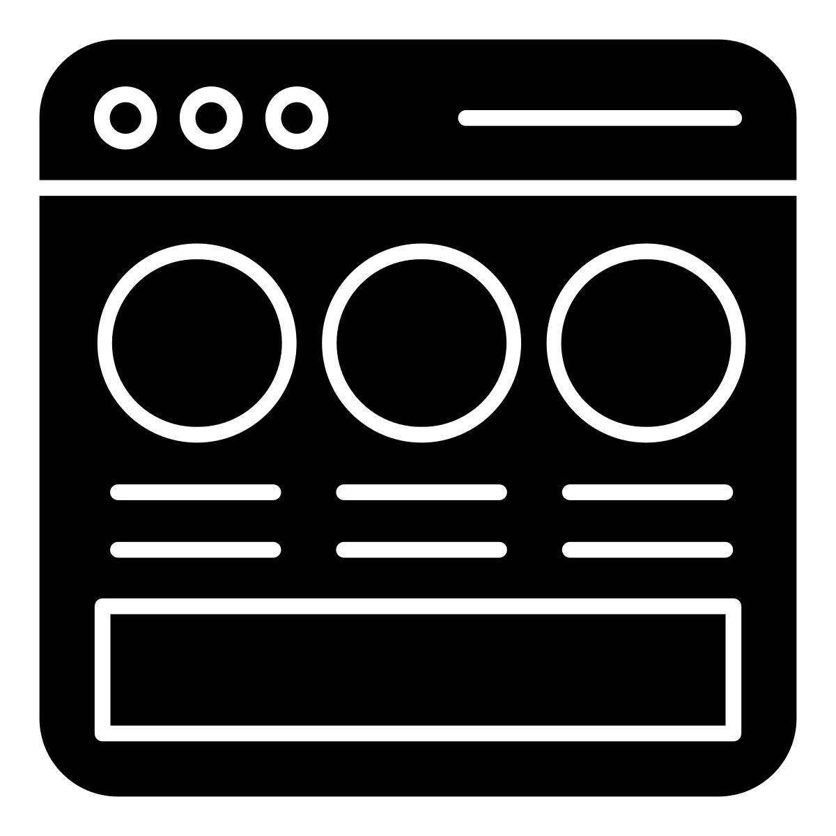 diseño web filled icon
