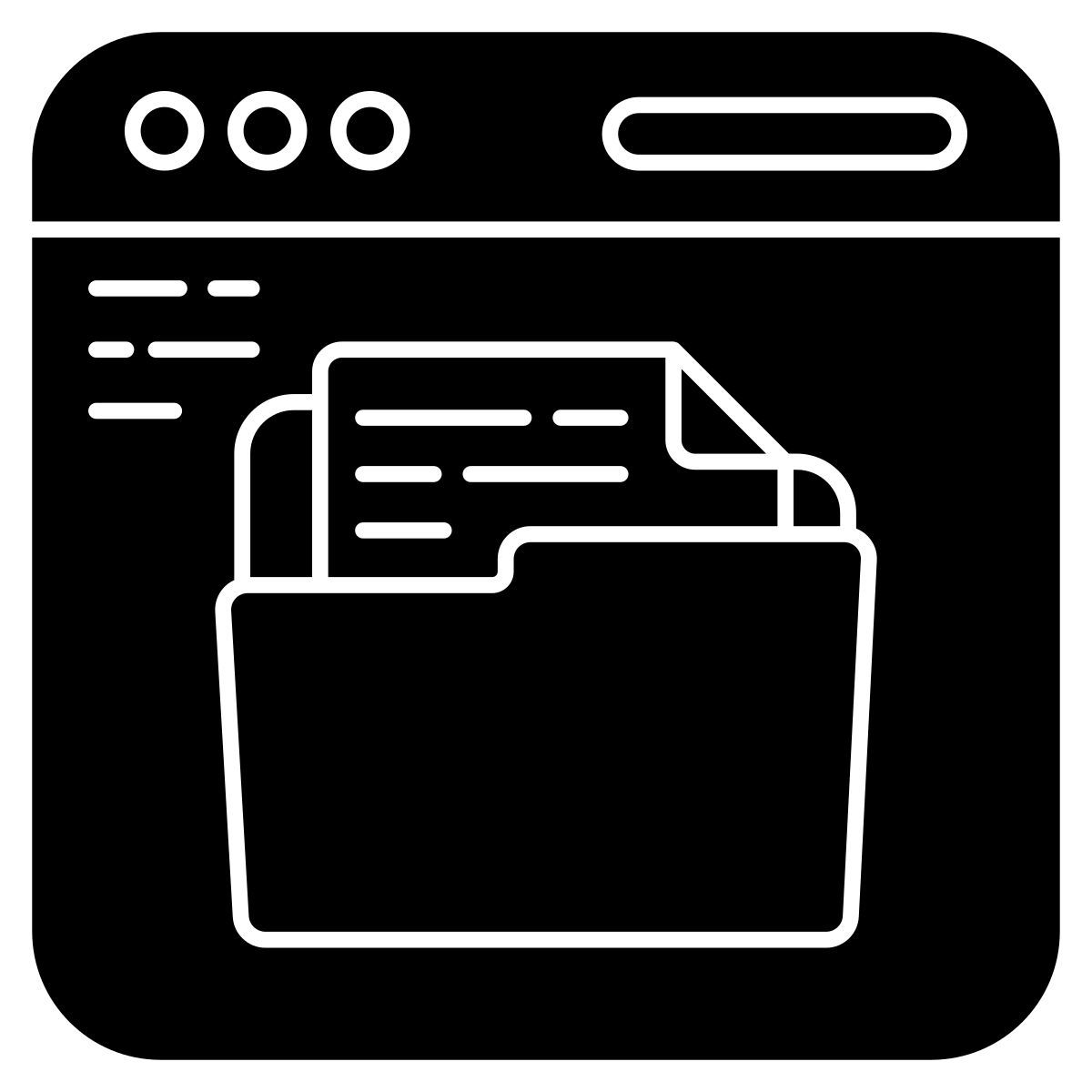 dossier web icon