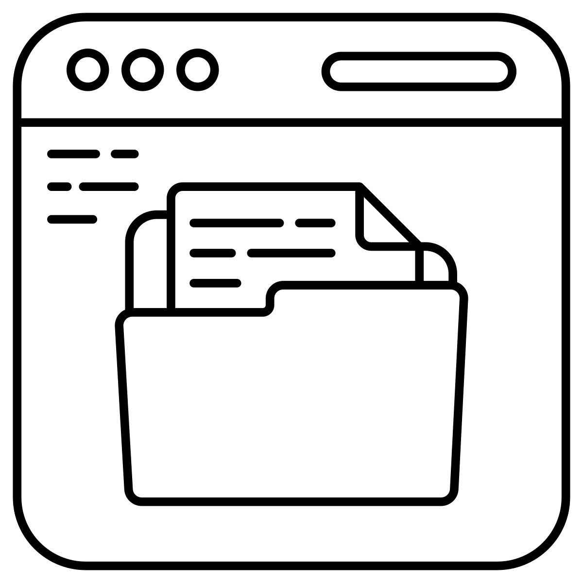 dossier web icon