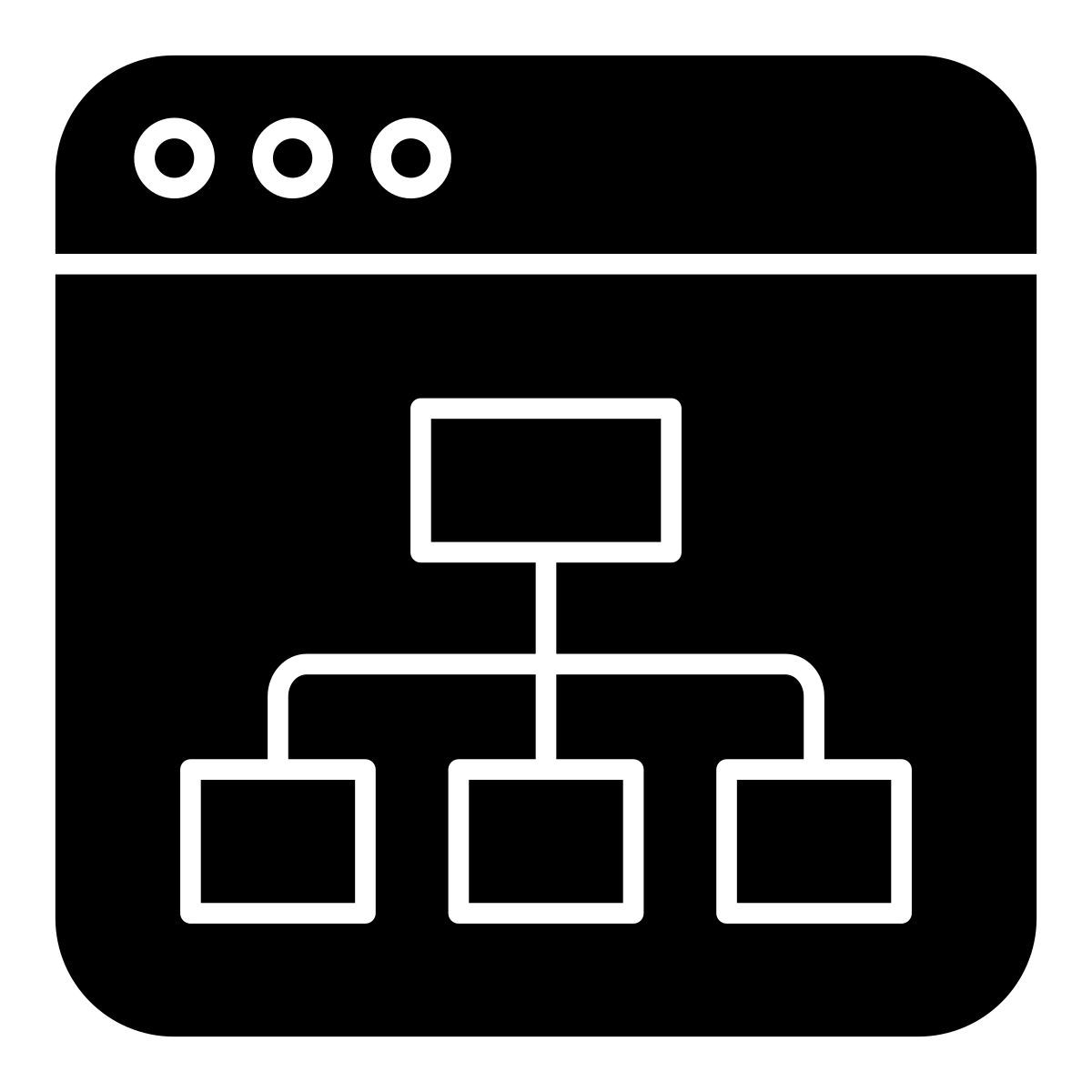 hiérarchie web icon