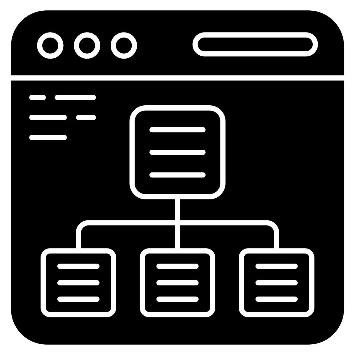 web hierarchy icon