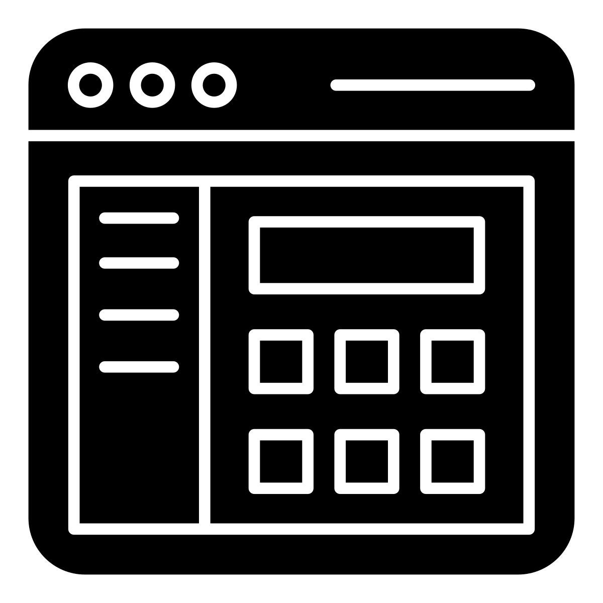web layout icon
