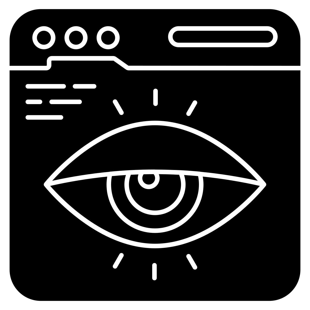 web monitoring icon