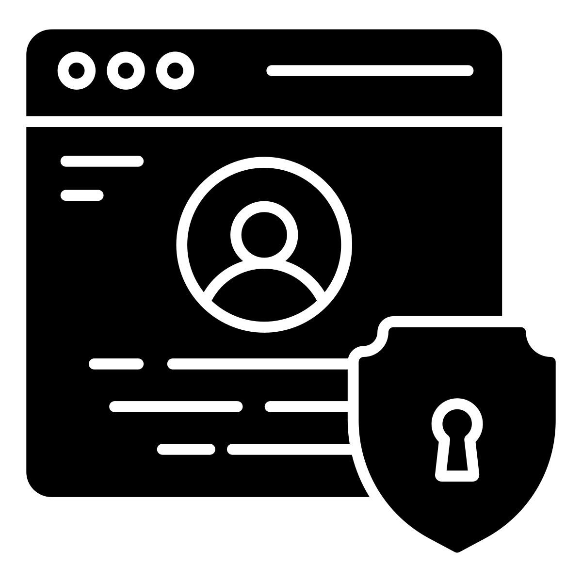 web profile security icon