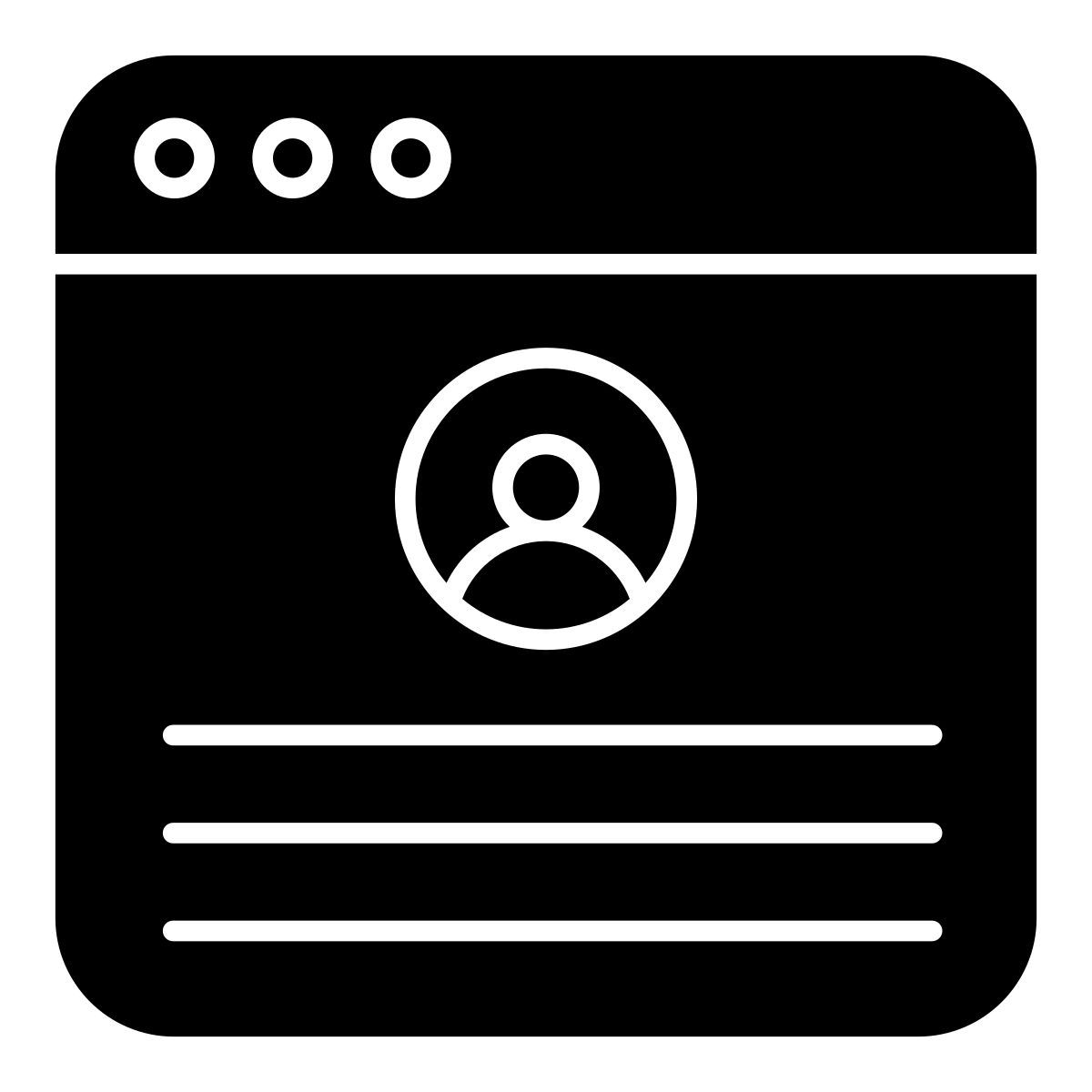 Perfil web icon