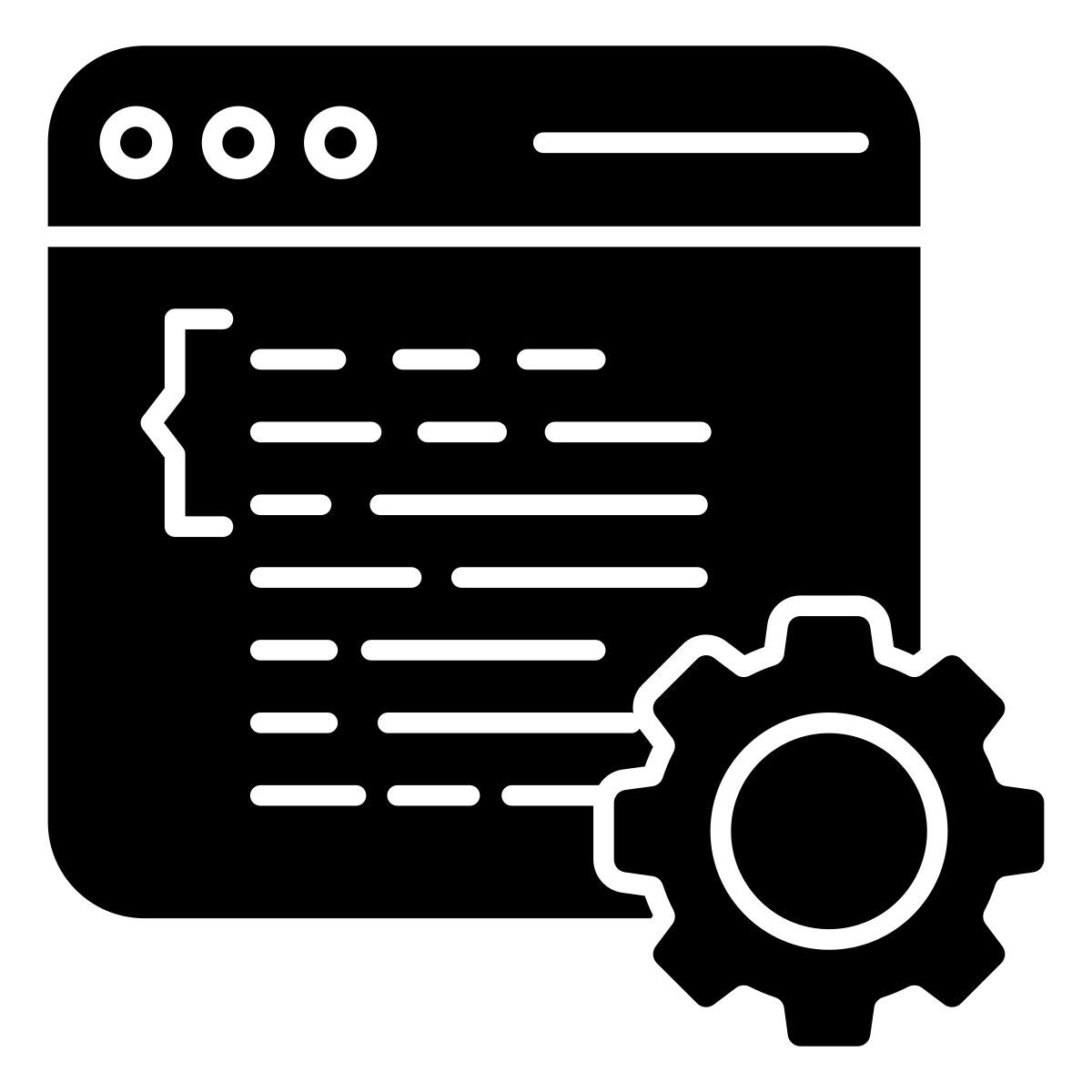 configuración web icon