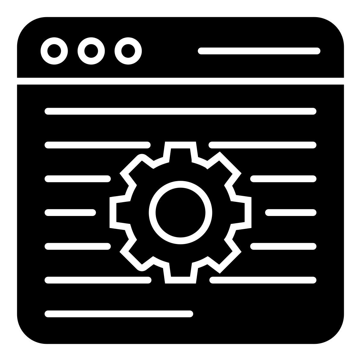 configuración web icon