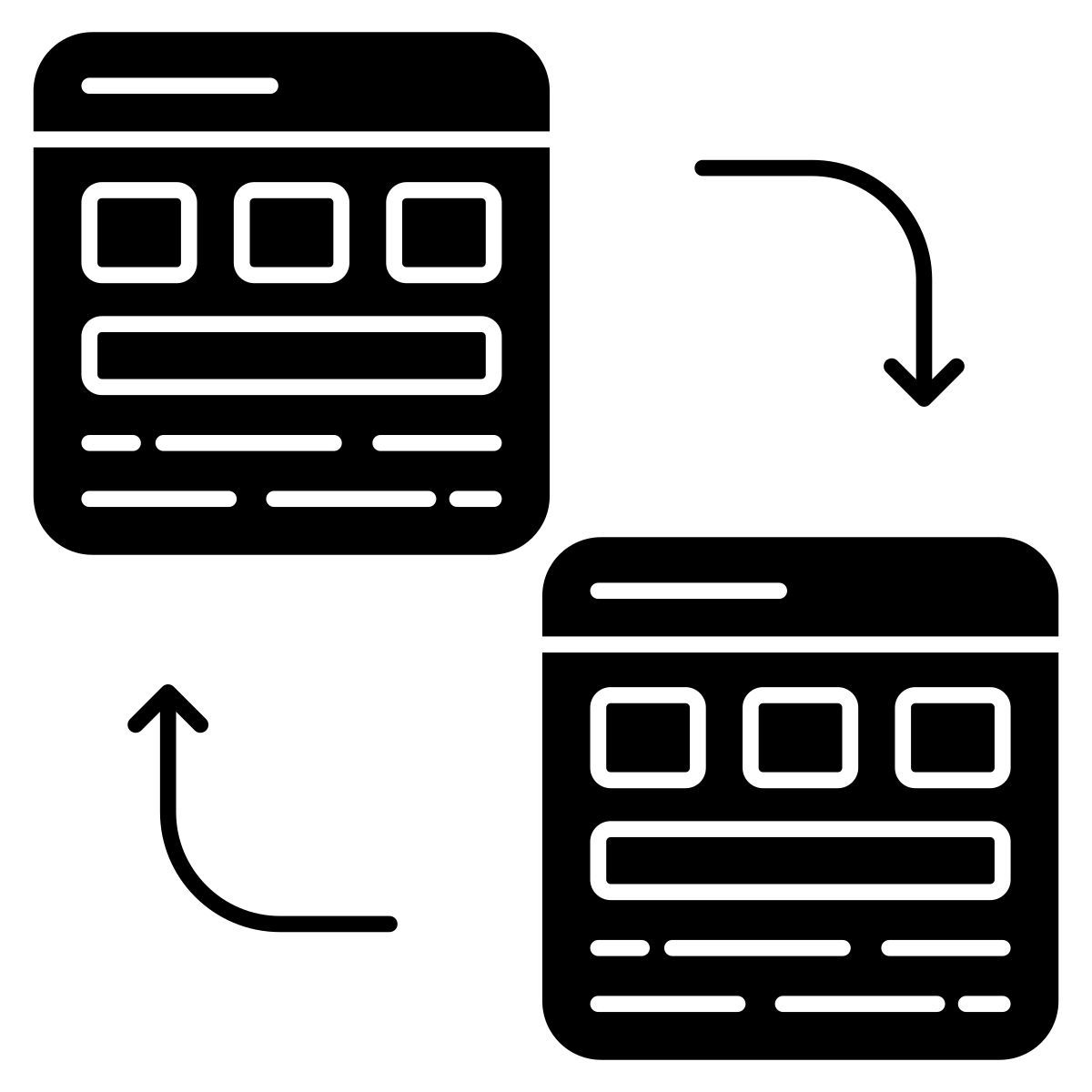 website übertragung icon