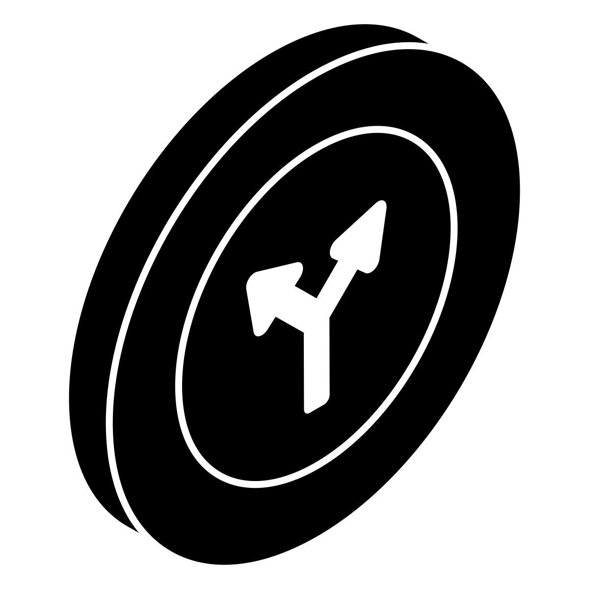 y intersection board icon