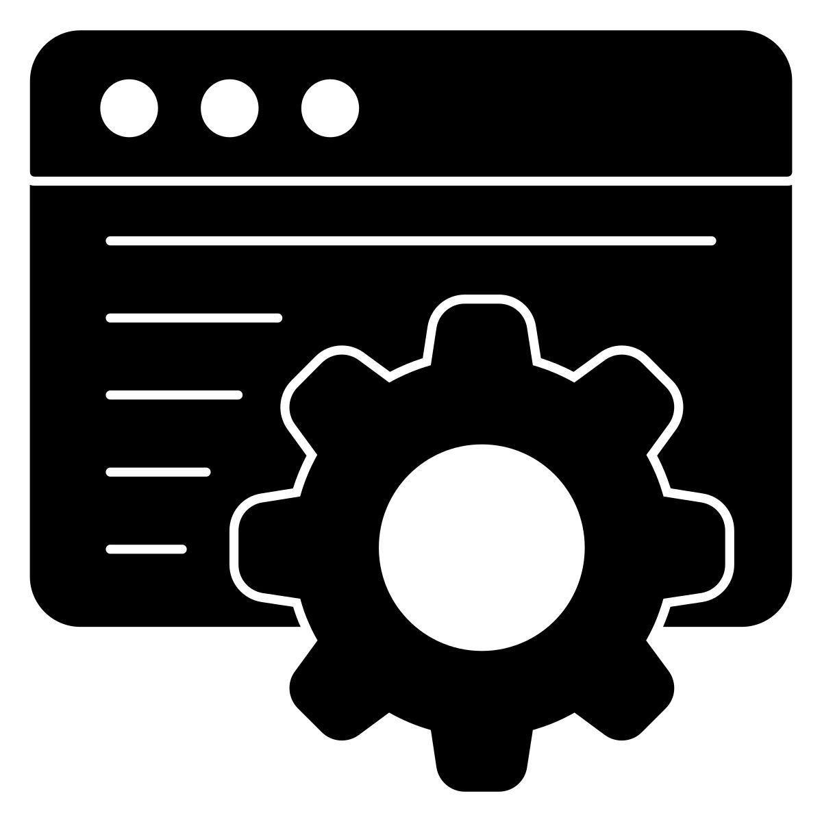 configurações da web icon