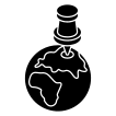 external Global-Location-delivery-and-logistics-navigation-vectorslab-glyph-vectorslab icon