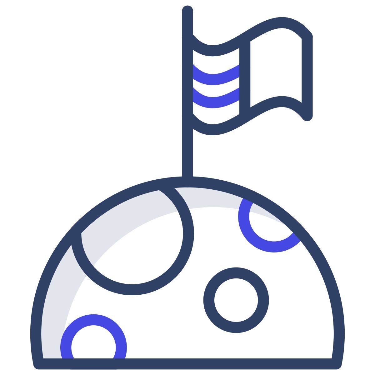 moon exploration icon
