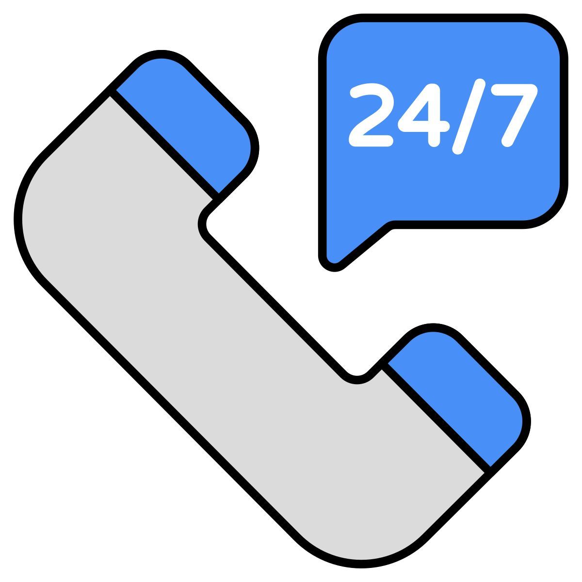 24/7hr call service icon