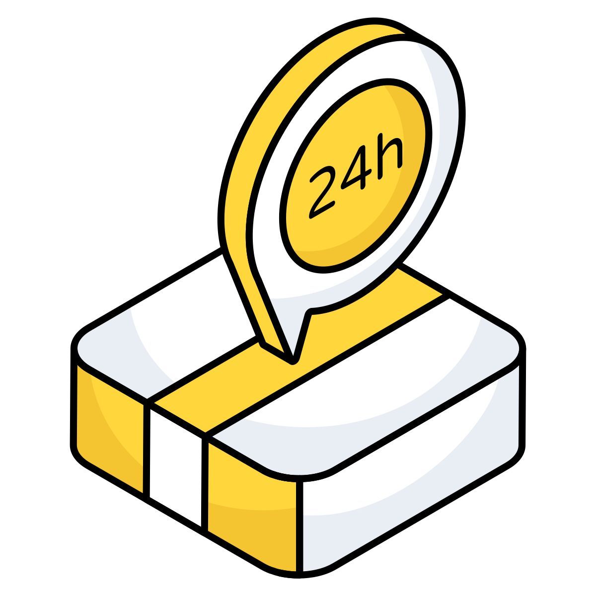 24 hours service icon