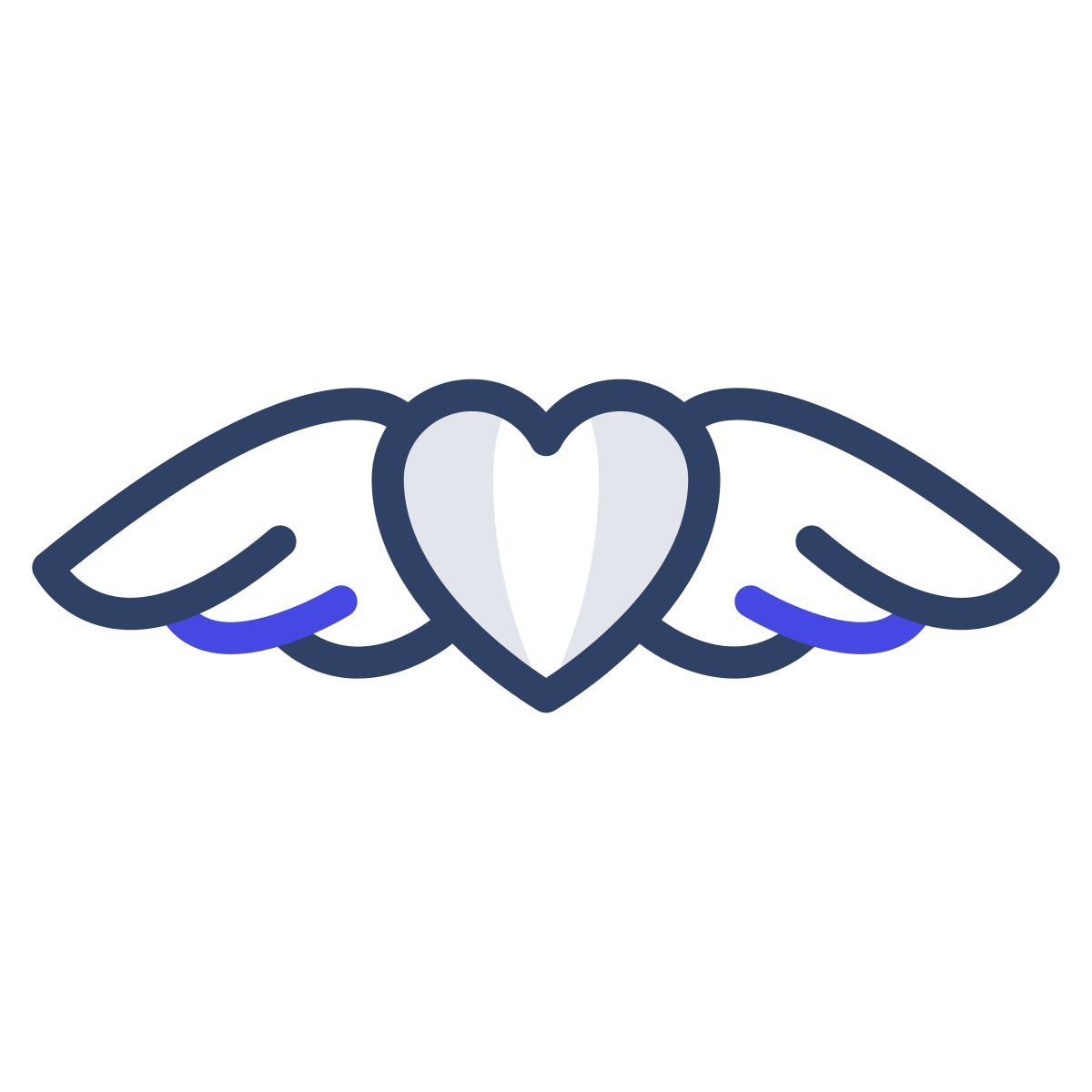 heart with wings icon