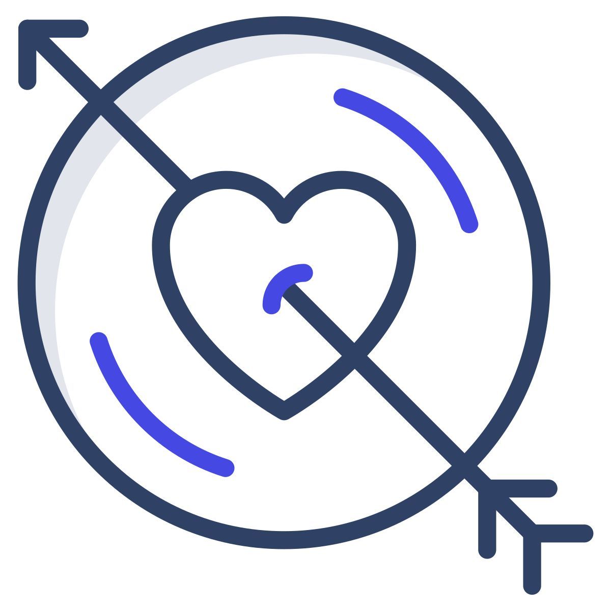 heart with arrow icon