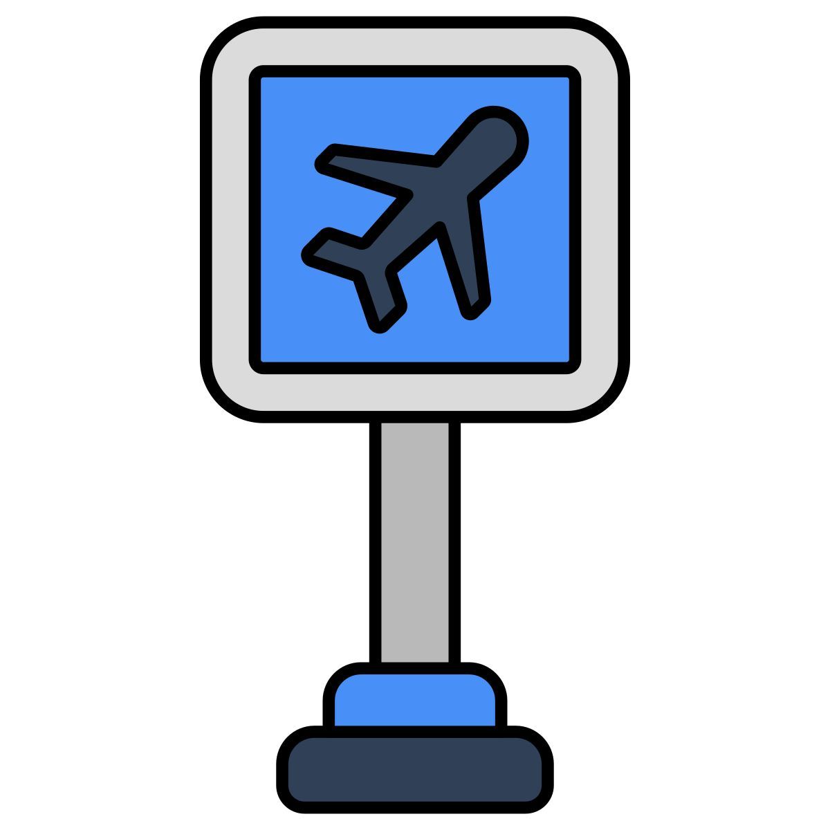 roadboard del aeropuerto icon