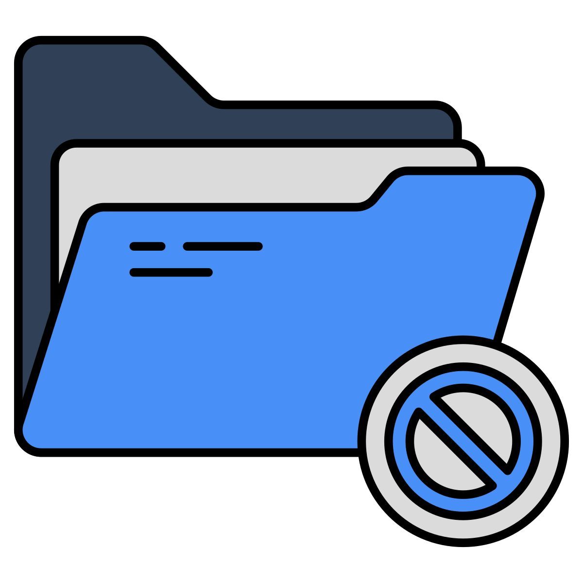 blocked folder icon