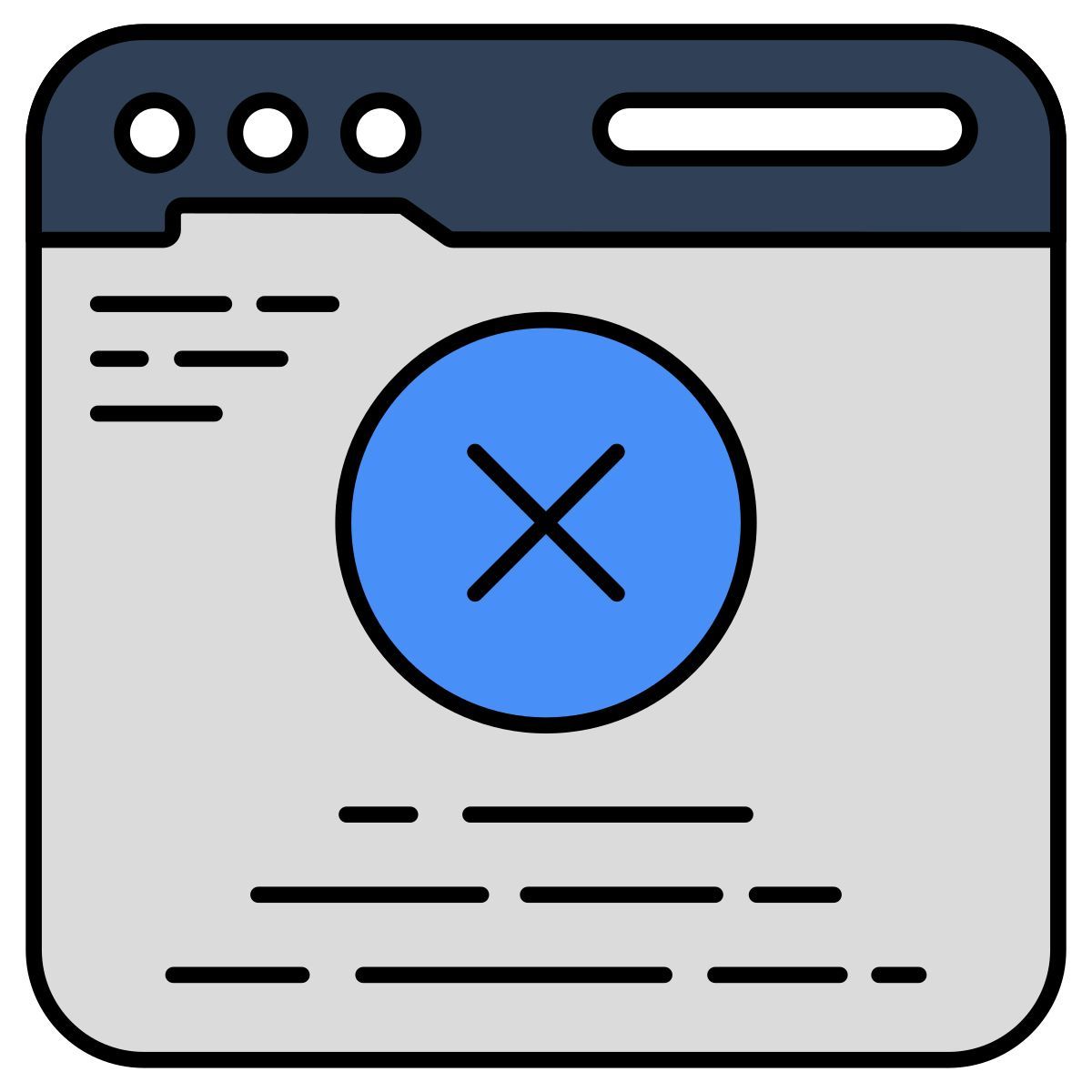 blocked website icon