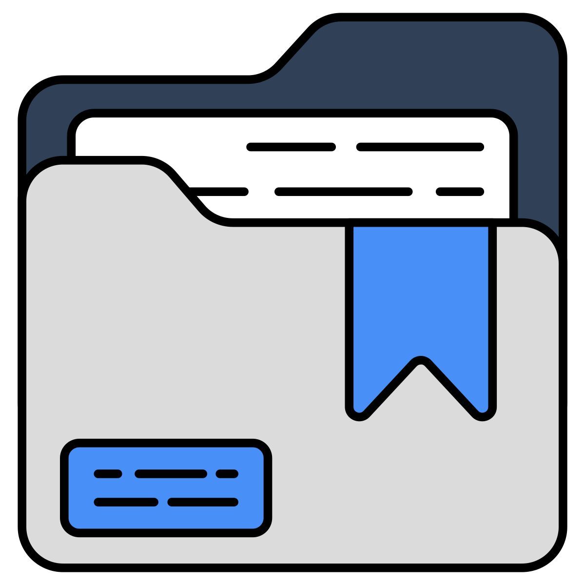 cartella aggiunta ai segnalibri icon