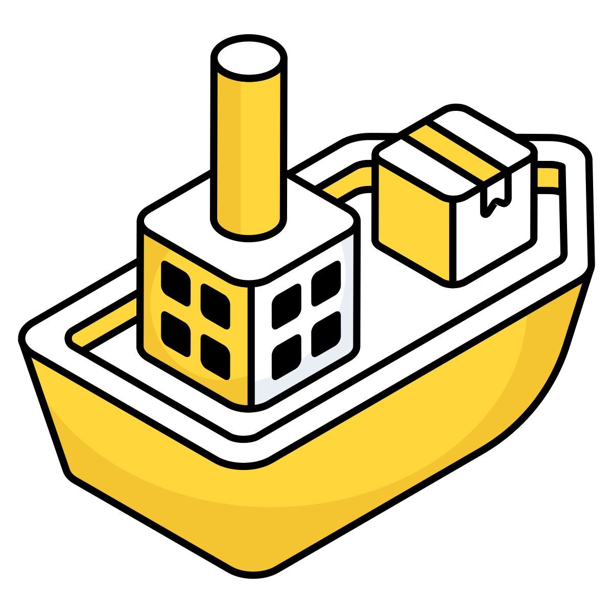 cargo boat icon