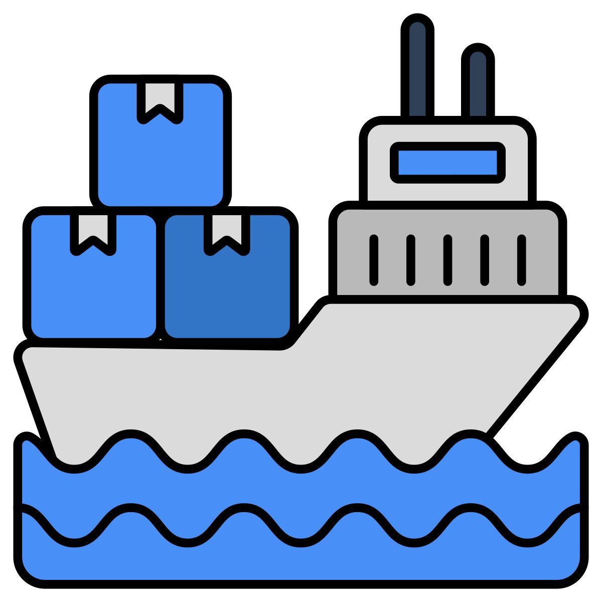 cargo boat icon