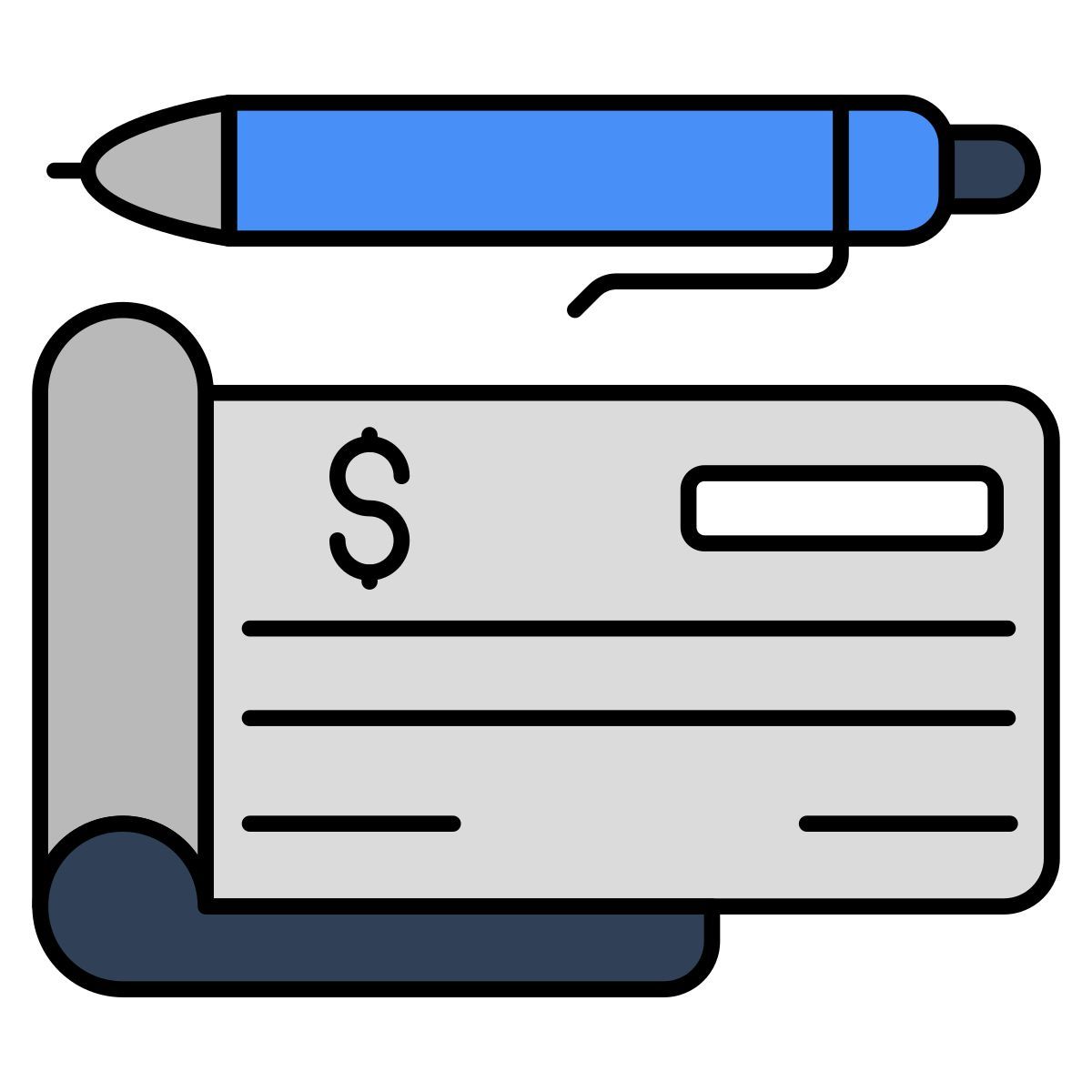 cheque writing icon