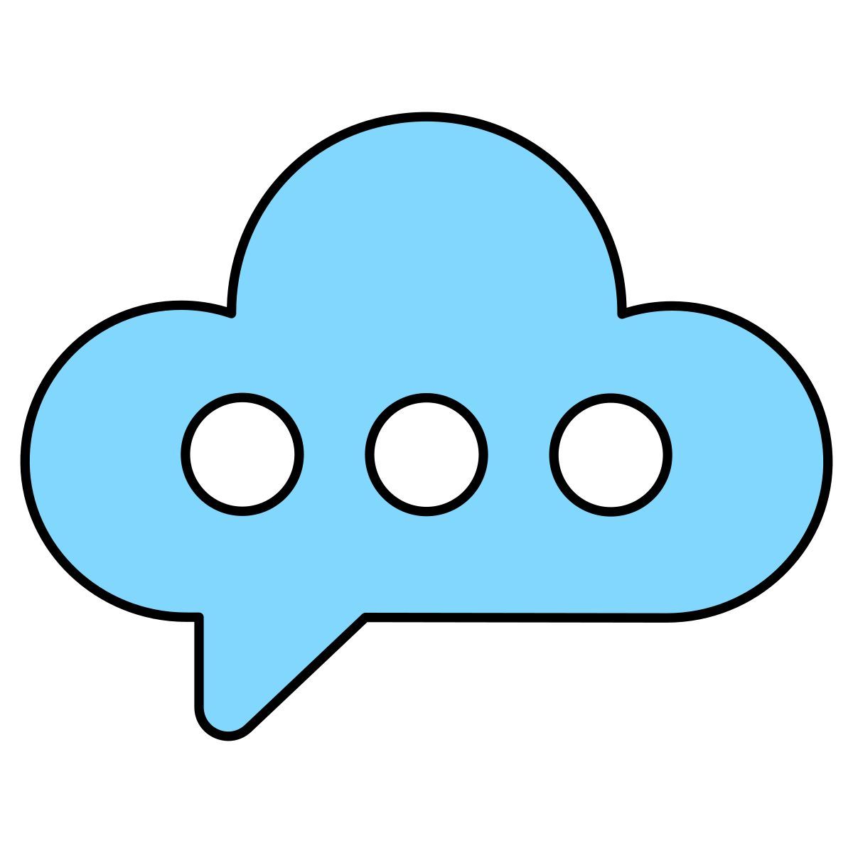 cloud chat icon
