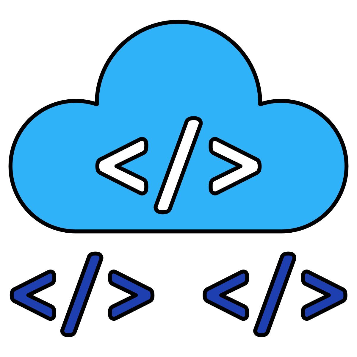 cloud development icon