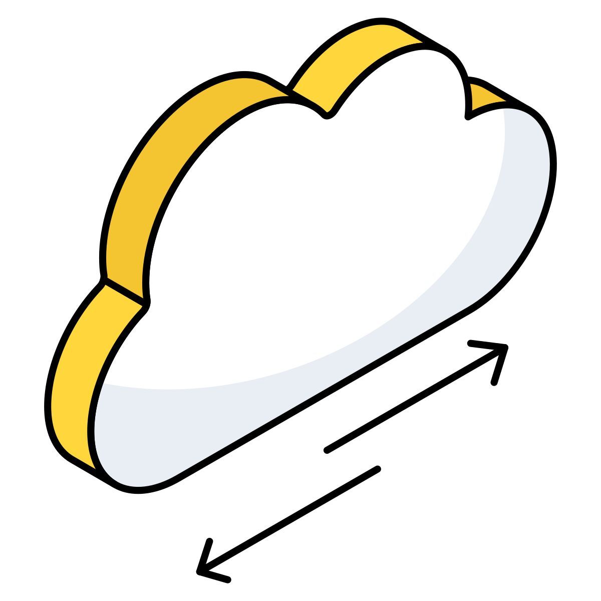 transferência de dados em nuvem icon