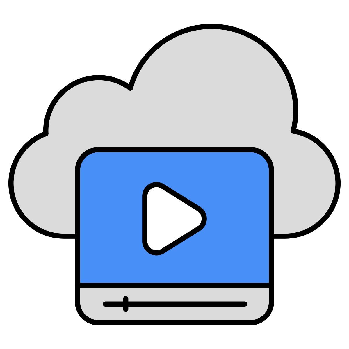 cloud video icon