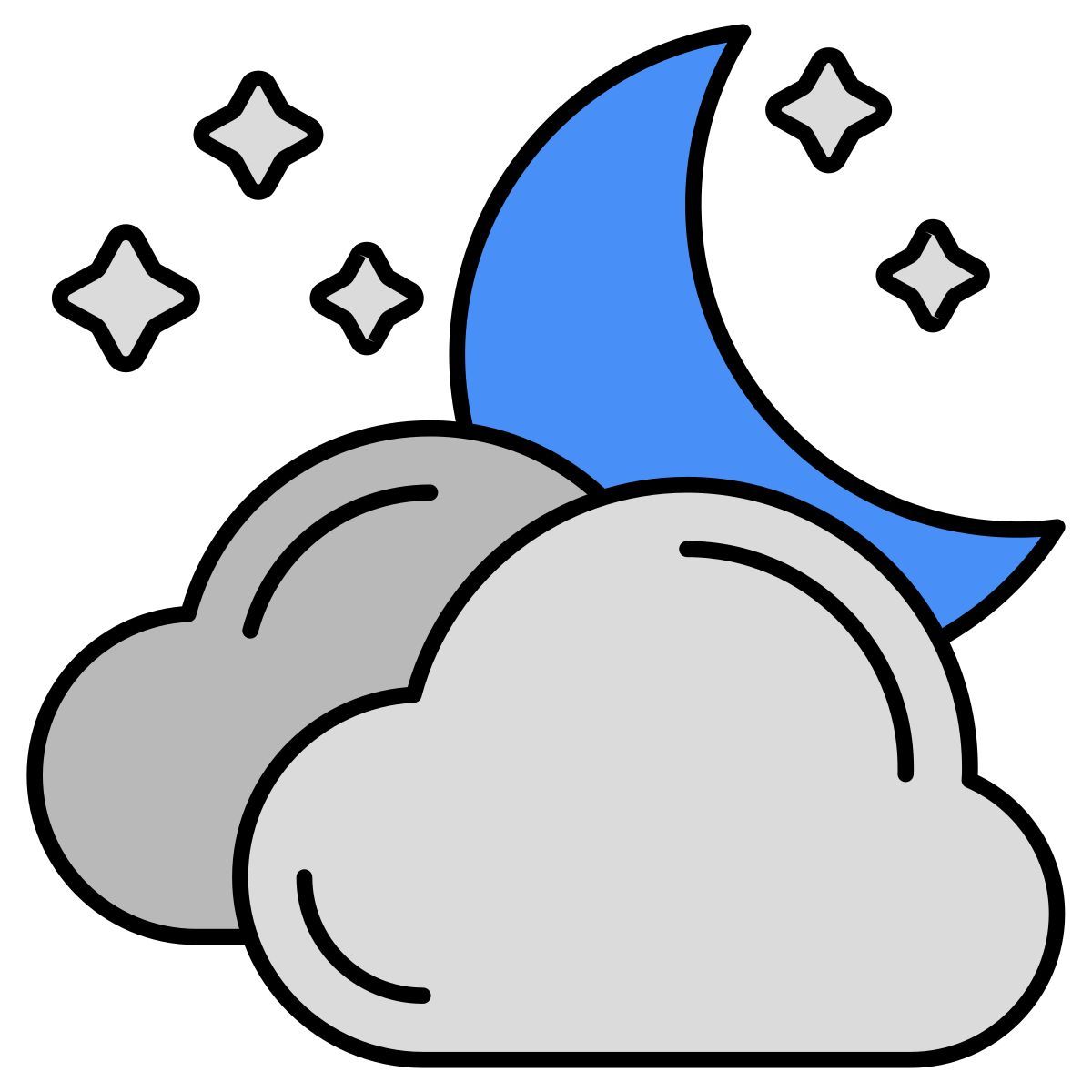 多云的夜晚 icon