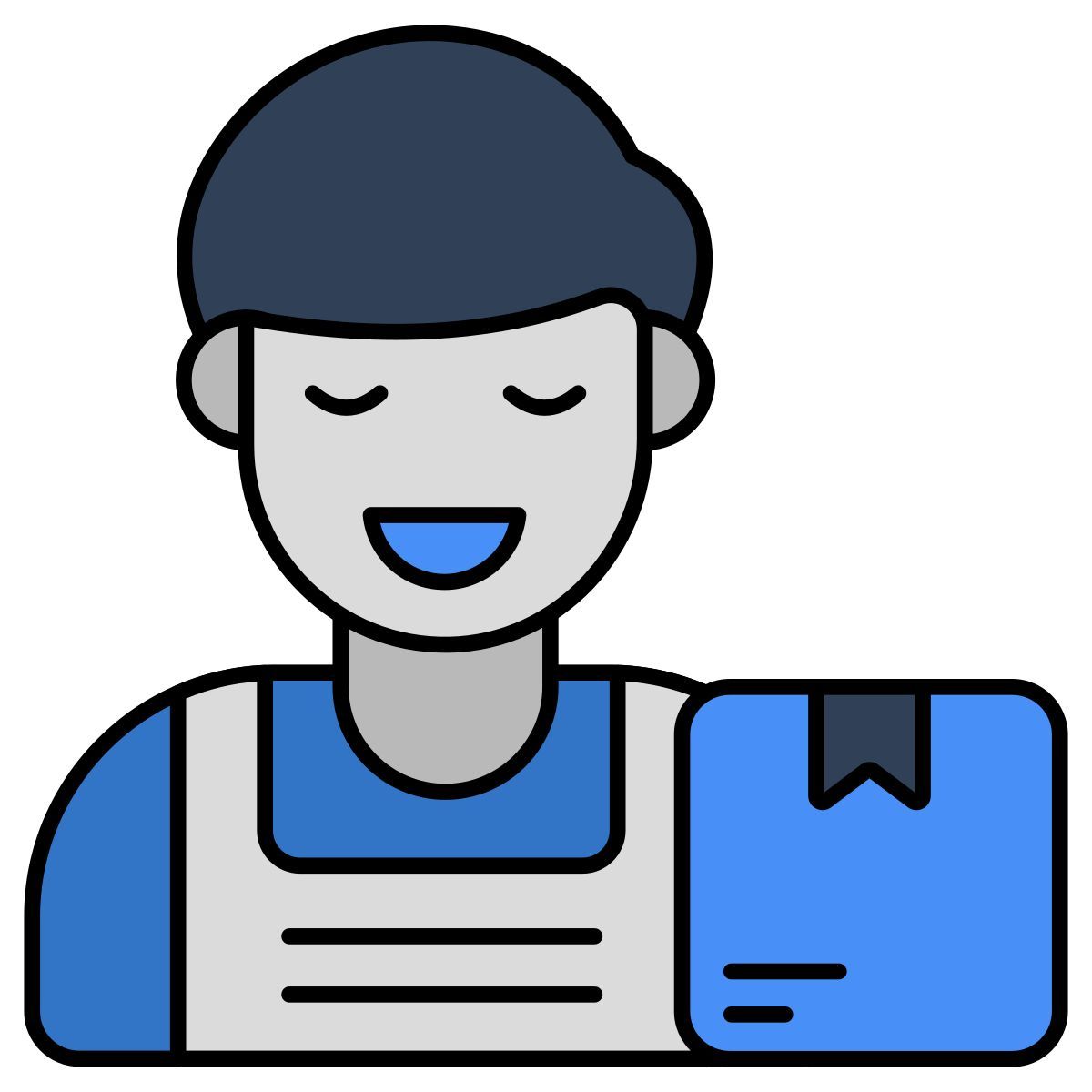delivery man icon