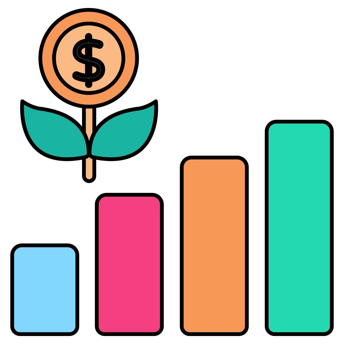 financial growth icon