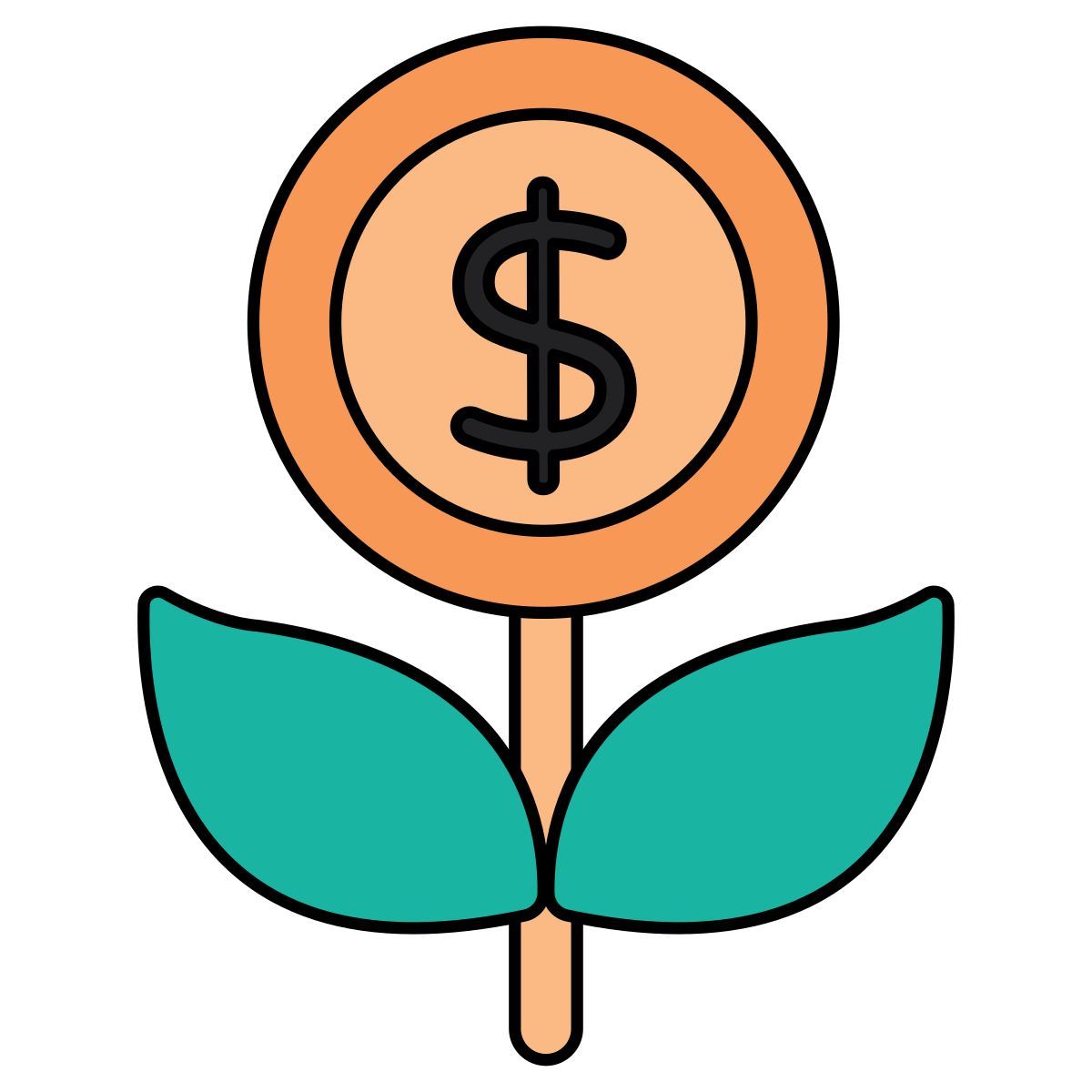 financial growth icon
