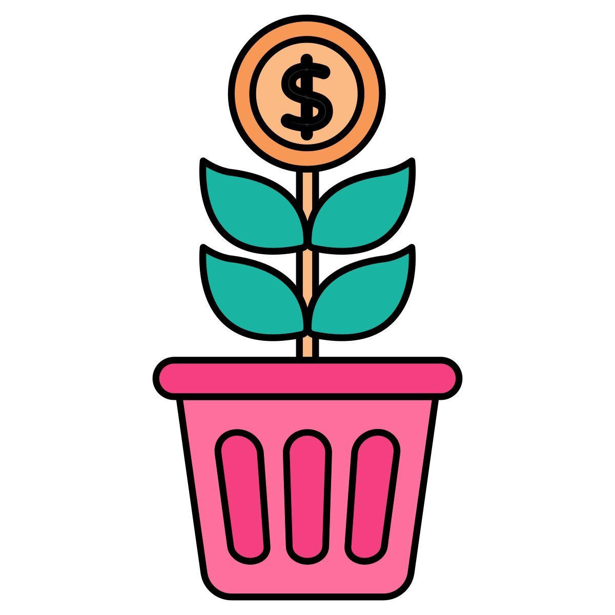 financial growth icon