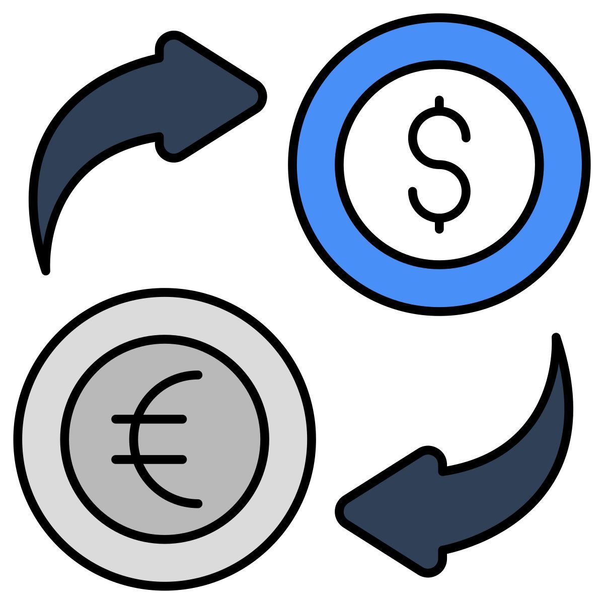 달러 대 유로 icon