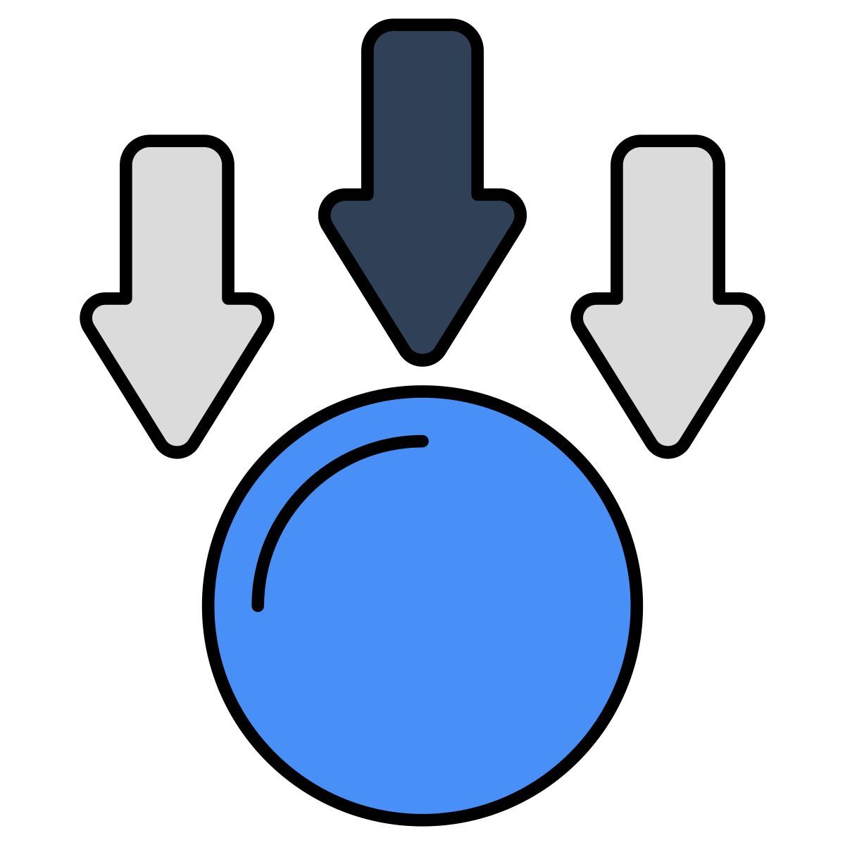 falling ball icon