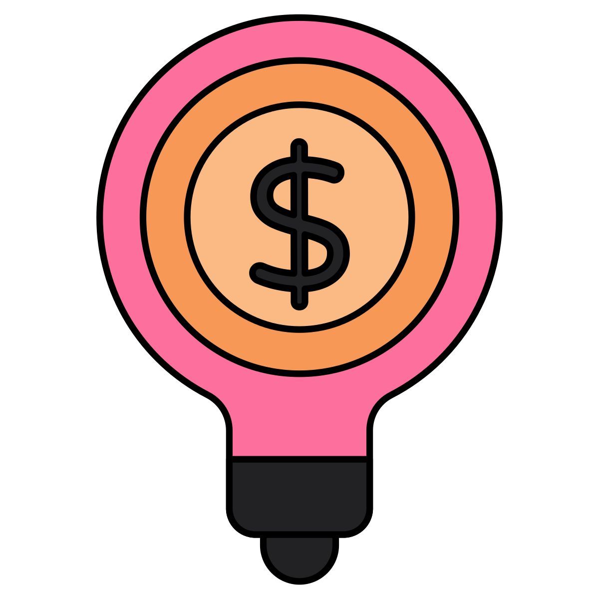 financial idea icon