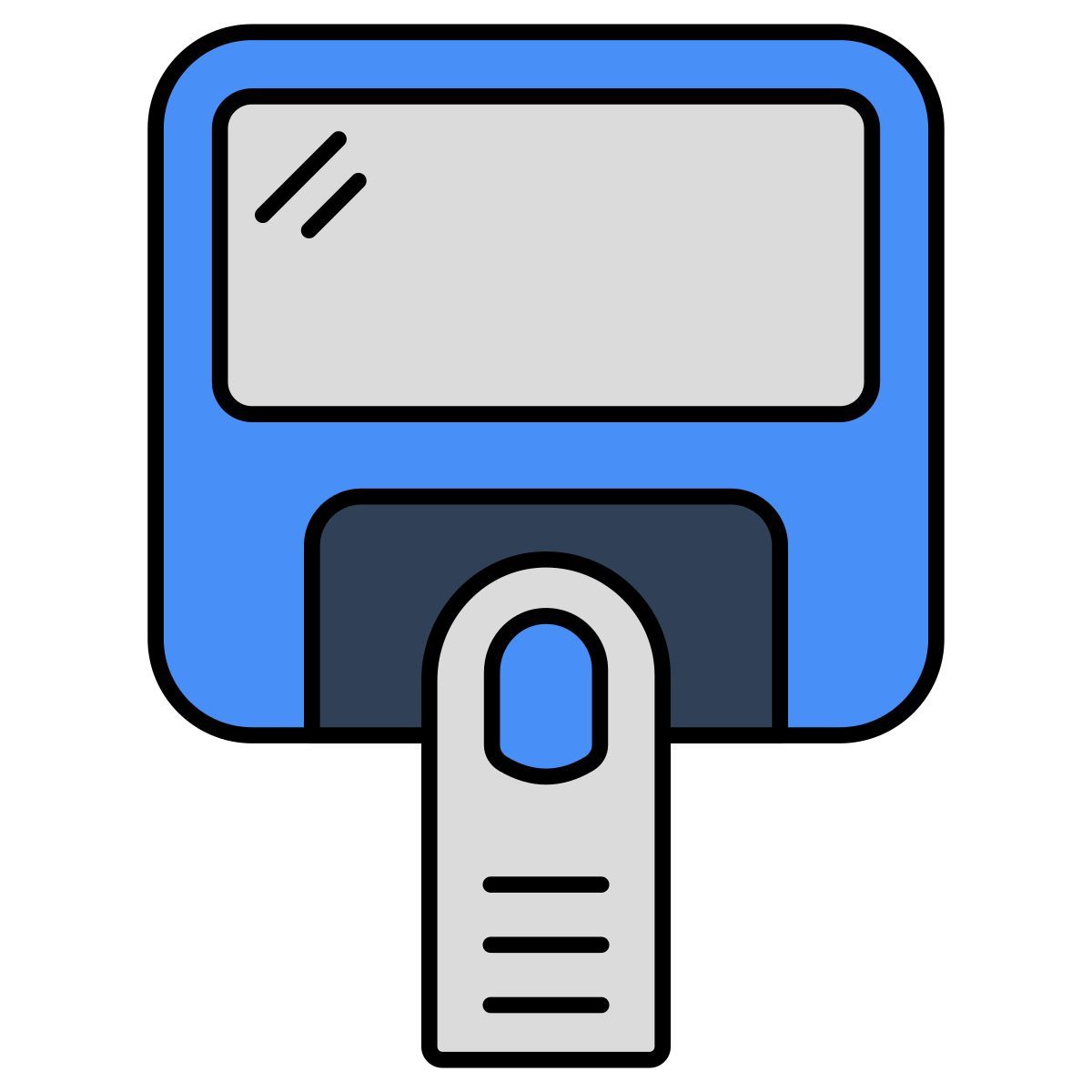 anwesenheit per fingerabdruck icon