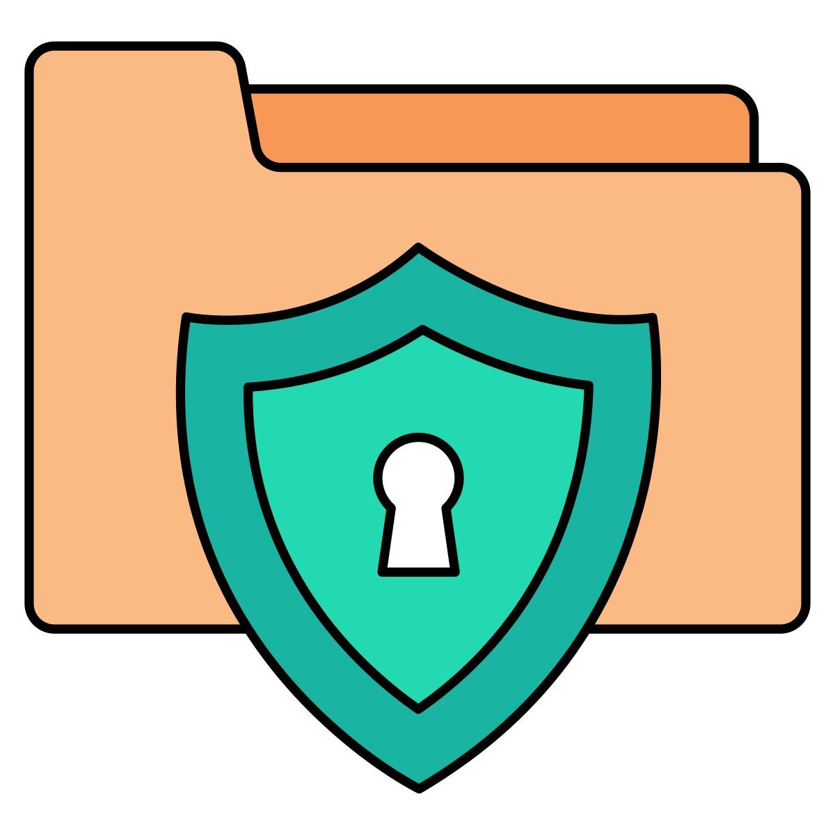 seguridad de carpetas icon