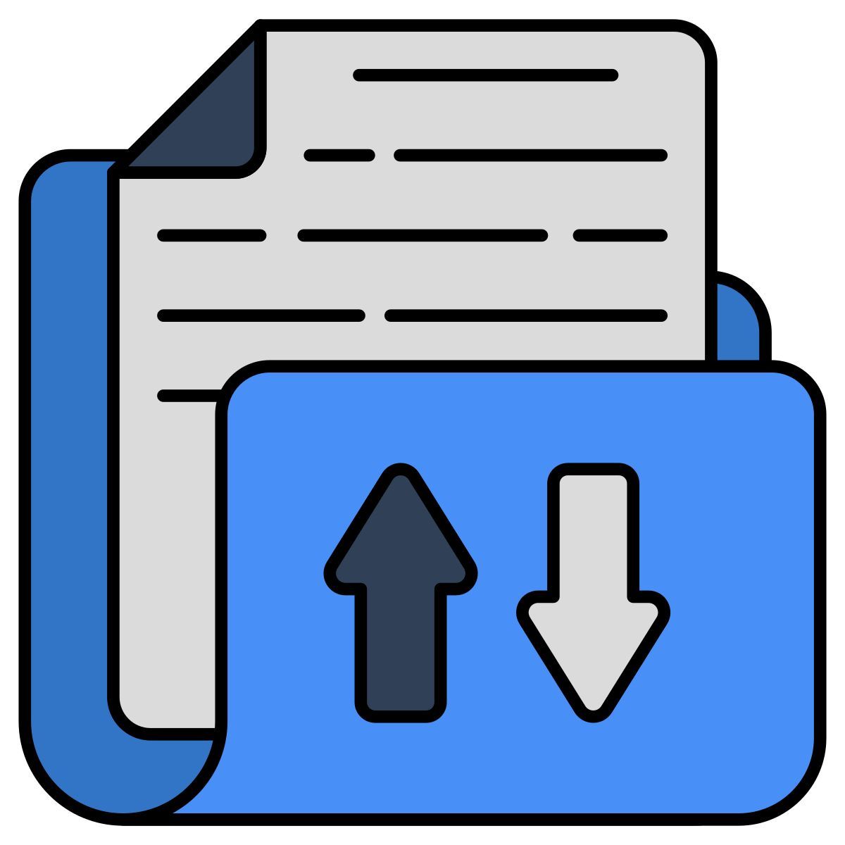 folder transfer icon