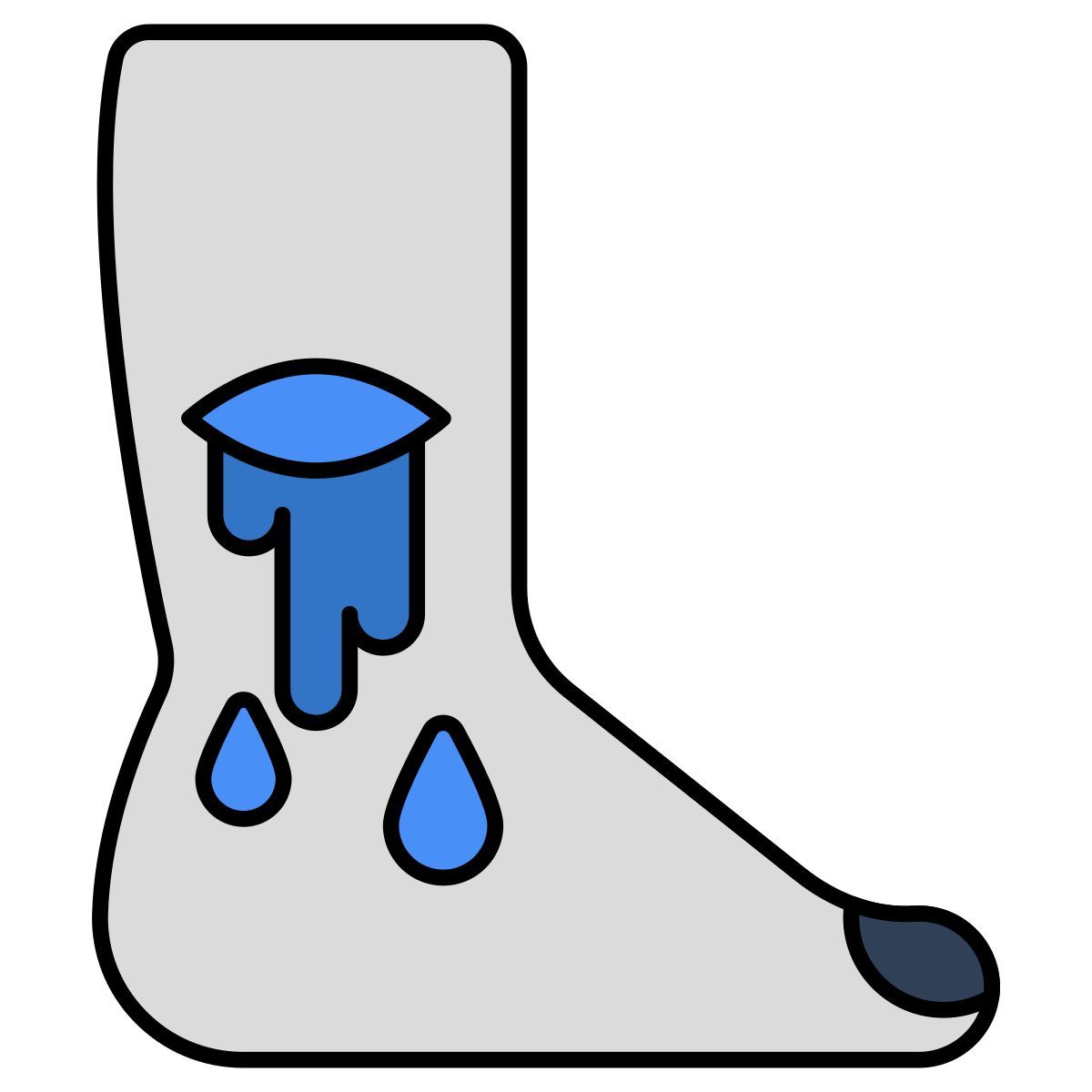 foot wound icon