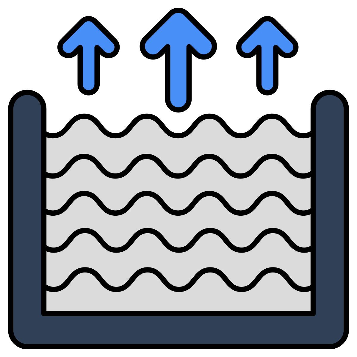 niveau d'eau élevé icon
