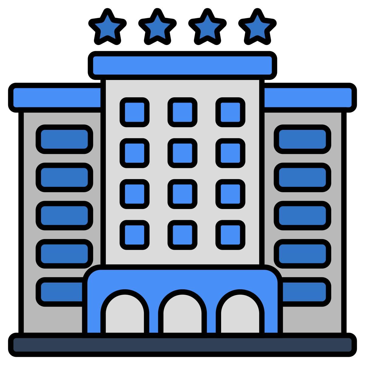 hotel building icon