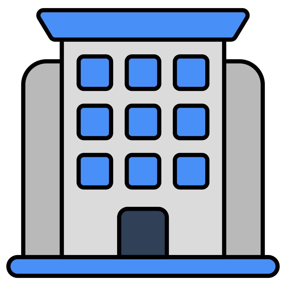hotelgebäude icon