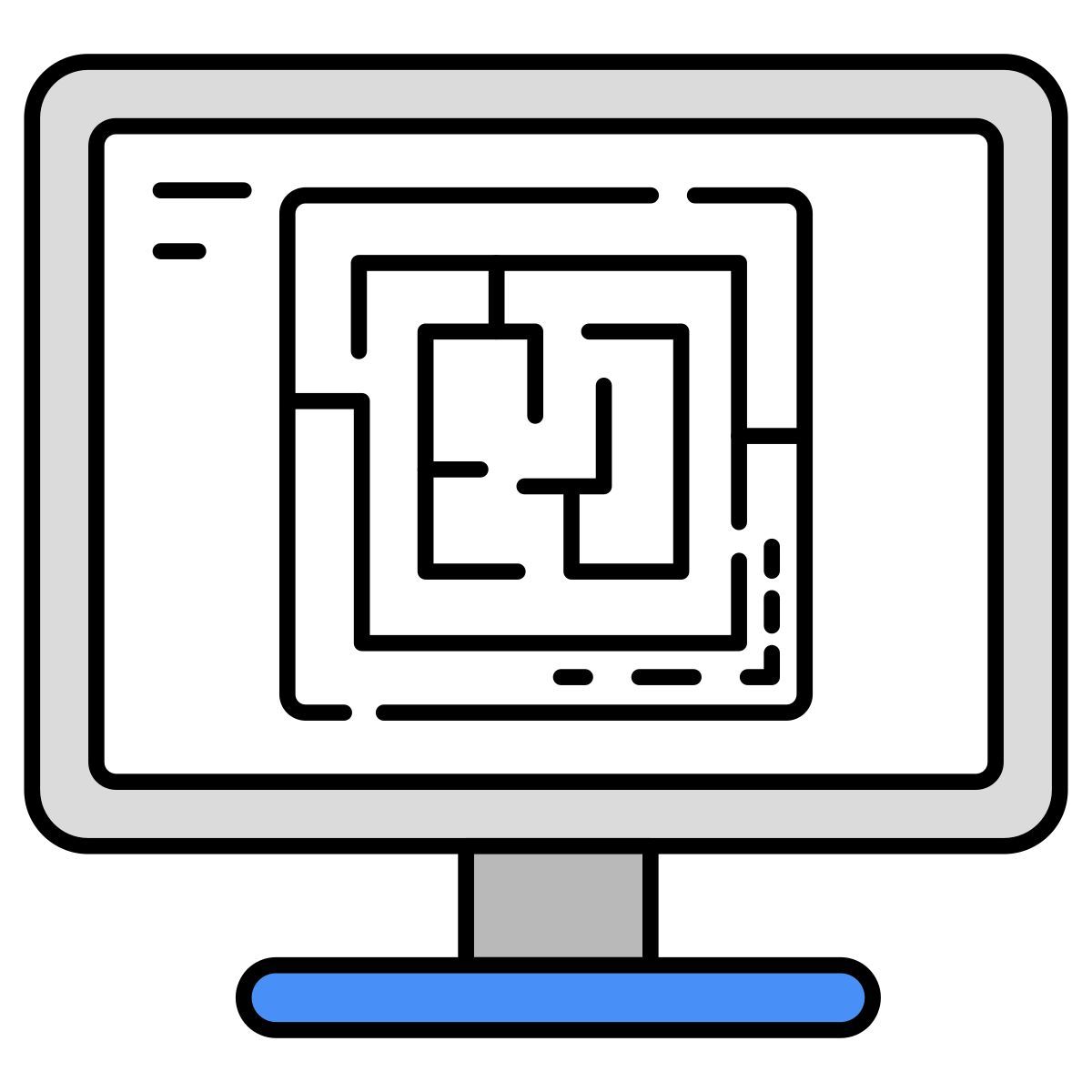 jogo de computador labirinto icon