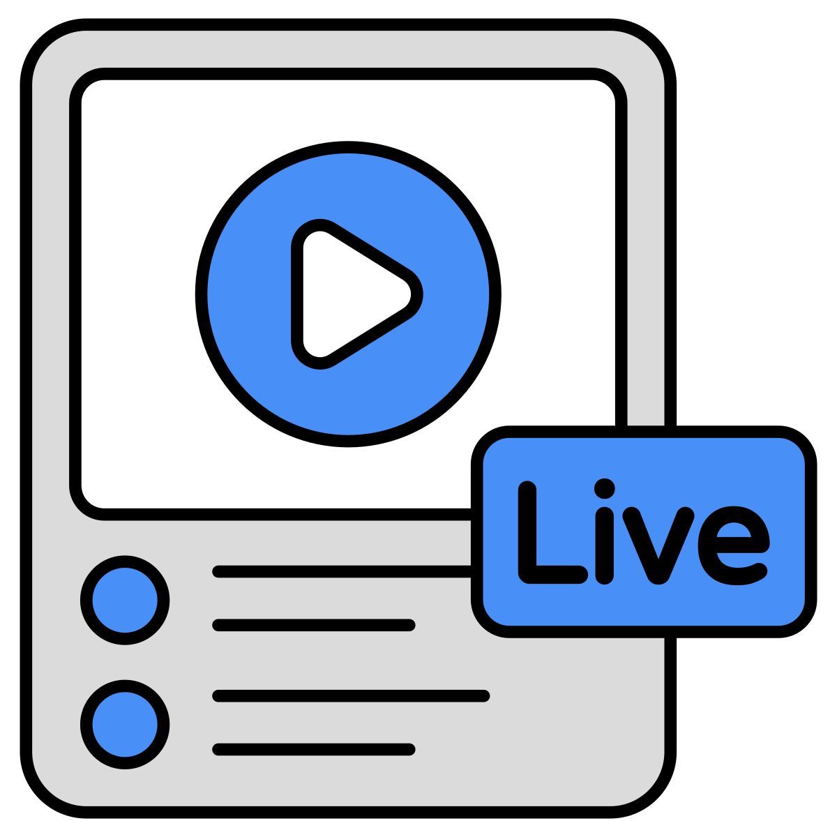 live video icon
