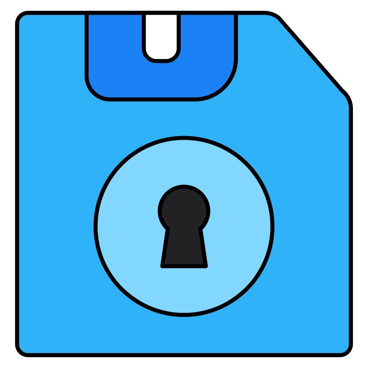 locked floppy icon