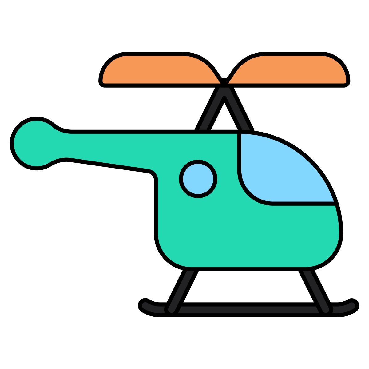 military helicopter icon